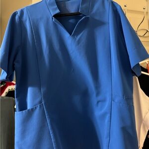 Figs women’s technical collection royal blue scrub top